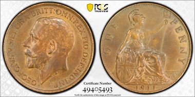 1911 1D S-4051 AU58BN