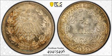 1905-A 1/2 Mk J-16 MS66