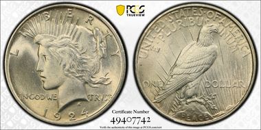 1924 $1 MS64