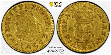 1744-M AJ 1/2 Esc Calico-1637 VF35