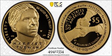 2024-W $5 Harriet Tubman First Strike PR70DCAM