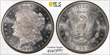 1887-S $1 MS63