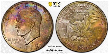 1972-S $1 Silver MS66