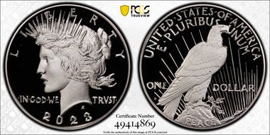 2023-S $1 Peace Dollar First Strike PR70DCAM