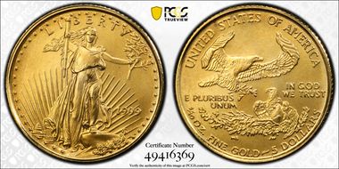 1999 $5 Gold Eagle MS69
