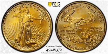 2006 $5 Gold Eagle MS70