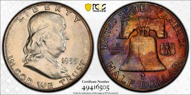 1955 50C MS64FBL