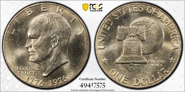 1976 $1 Type 2 MS64