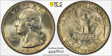 1932 25C AU58