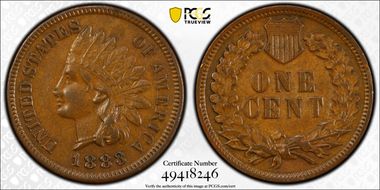 1883 1C AU53BN