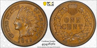 1892 1C AU53BN