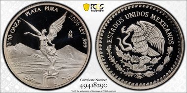 2006-Mo 1/10 oz Libertad Ag PR68DCAM