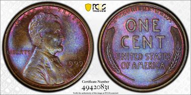 1909 1C Lincoln MS64BN