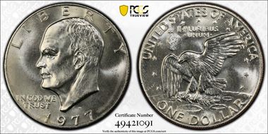 1977-D $1 MS65