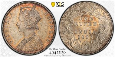 1893-B Rupee SW-6.135 MS63