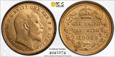 1902 1/3 Far S-3993 MS64RD