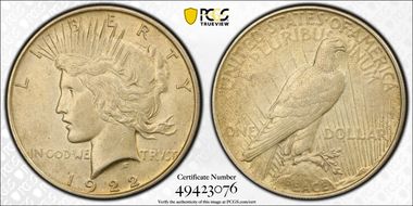 1922 $1 AU50