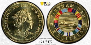 2023-C $2 Vietnam War Colorized MS69