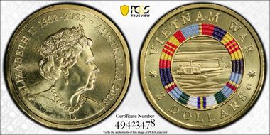 2023-C $2 Vietnam War Colorized MS69