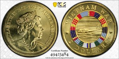 2023-C $2 Vietnam War Colorized MS69