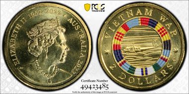 2023-C $2 Vietnam War Colorized MS68