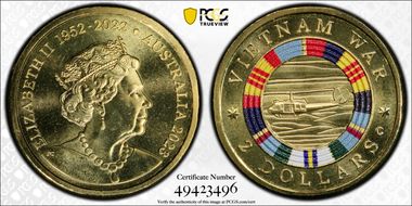 2023-C $2 Vietnam War Colorized MS69