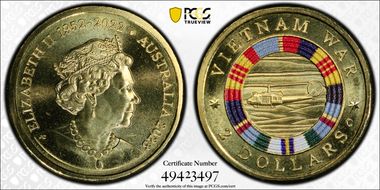 2023-C $2 Vietnam War Colorized MS69