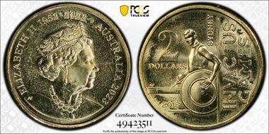 2023 $2 35th Ann $2 Coin Set Invictus Games, Sydney 2018 MS67