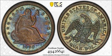 1839 25C No Drapery XF40