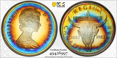 1982 S$1 Regina PR69DCAM