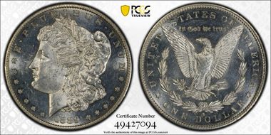 1889-S $1 MS62