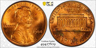1984 1C Doubled Die Obverse MS63RD