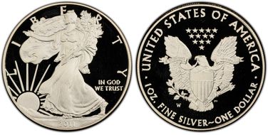 2011-W $1 Silver Eagle PR68DCAM