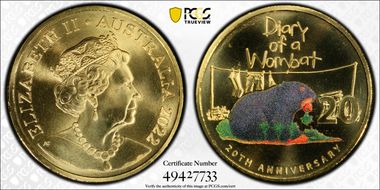 2022 20C Diary of a Wombat  Gold Plated MS69