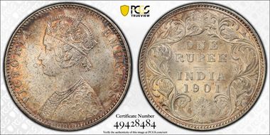 1901-B Rupee SW-6.162 Prid-187 MS63