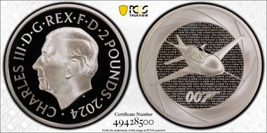 2023 £2 You Only Live Twice Ag PR70DCAM