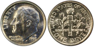 1993-P 10C MS66
