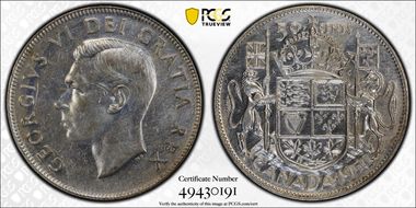 1950 50C No Design in 0 N1