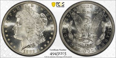 1882-S $1 MS66+