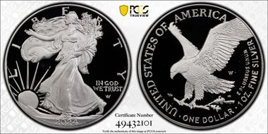 2024-W  $1 Silver Eagle PR70DCAM