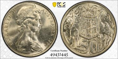 1966 50C KM-67  Ag MS62