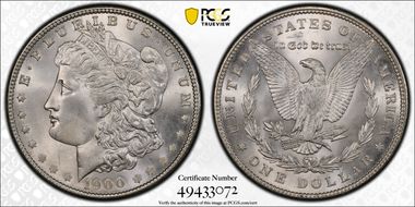 1900 $1 MS65+