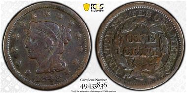1846 1C Small Date N1BN