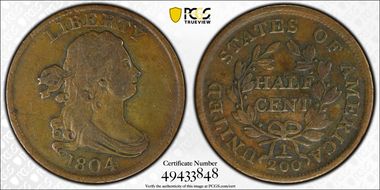 1804 1/2C Crosslet 4, Stems N1BN