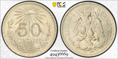 1921-M 50C KM-447 MS63