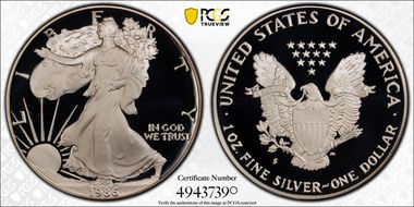 1986-S $1 Silver Eagle PR69DCAM