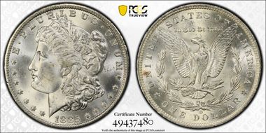 1885-O $1 MS64+ 