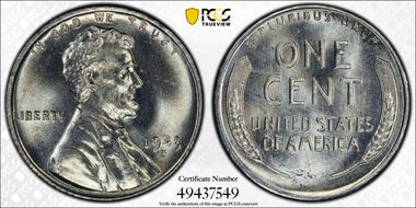 1943-S 1C MS66