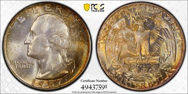 1957 25C MS67