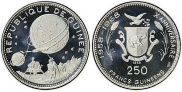 1969 250 Fr Lunar Landing PR67DCAM